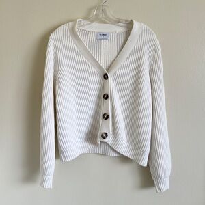 Old Navy Lightweight Shaker-Stitch Cardigan Sweater
